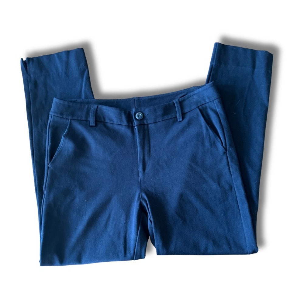Cabi Navy Tailored Stretch Pants Size 12 Work Career Classic